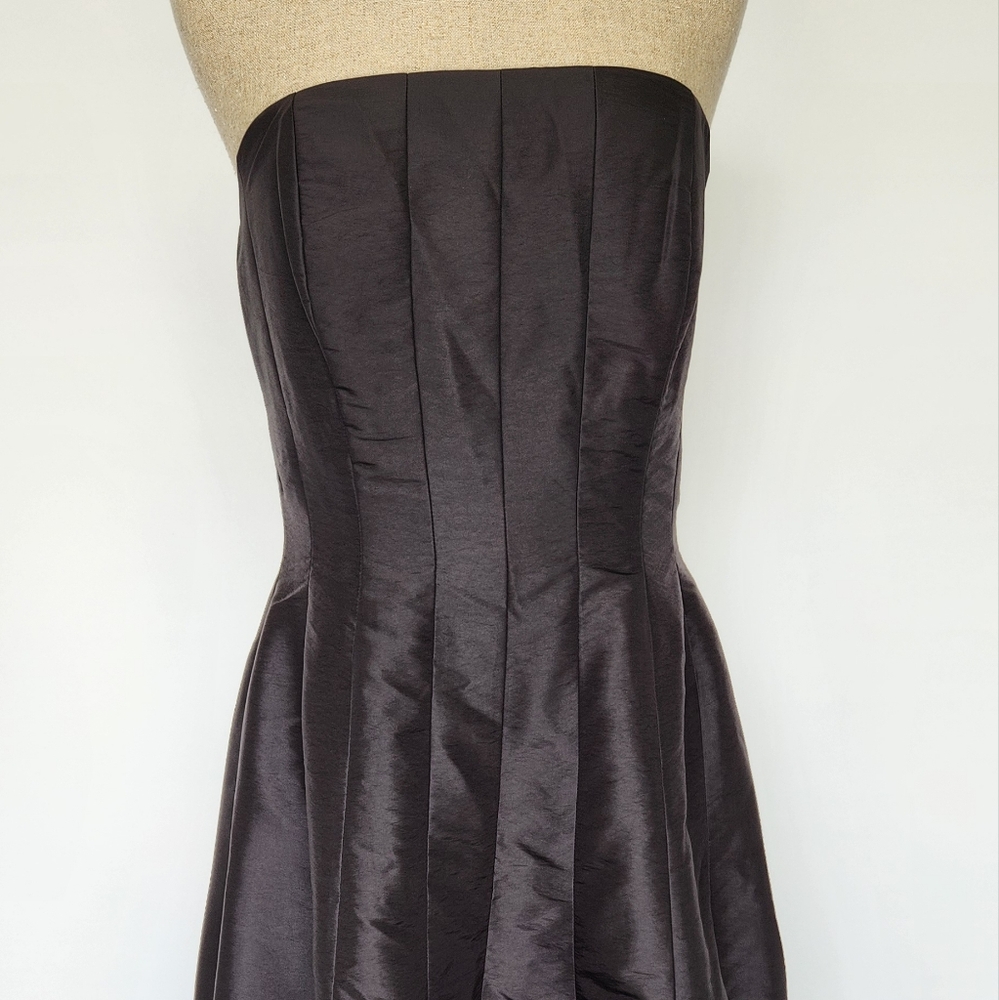 Sophisticated Black Satin Maxi Dress